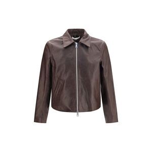Our Legacy Brown Calf Leather Bos Taurus Leather Men's Jacket